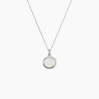 Collier Zea Argent Blanc Nacre