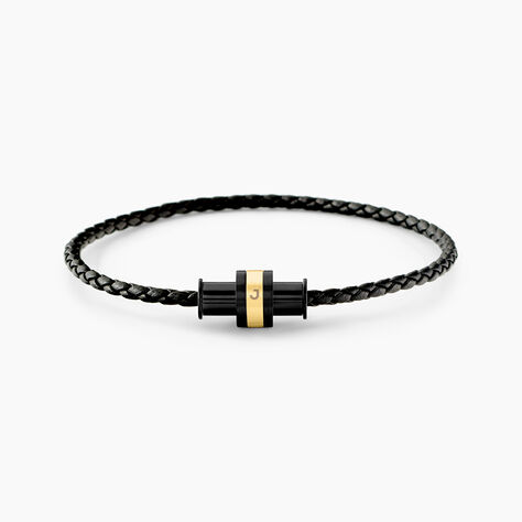 Bracelet Jourdan Cuir De Vache Noir - Bracelets Homme | Histoire d&rsquo;Or