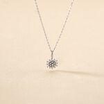 Collier Or Blanc Kristel Oxydes De Zirconium - Colliers Femme | Histoire d&rsquo;Or