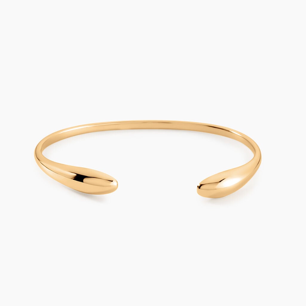 Bracelet Jonc Classic Bold Plaqu&eacute; Or Jaune - Bracelets joncs Femme | Histoire d&rsquo;Or