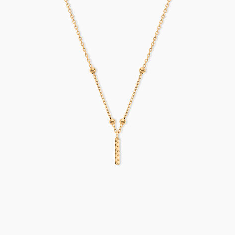 Collier Plaqu&eacute; Or Jaune Lettra - Bijoux sans pierre Femme | Histoire d&rsquo;Or