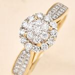 Bague Chou Or Jaune Diamant - Bagues avec pierre Femme | Histoire d&rsquo;Or
