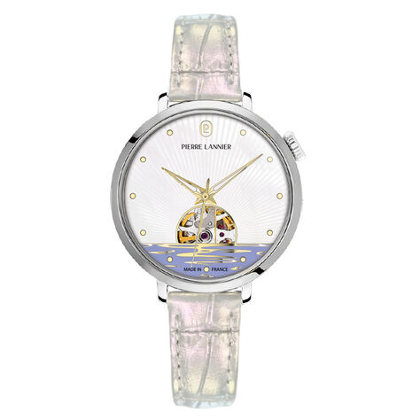 Montre Pierre Lannier Australe Nacre Blanche - Montres Femme | Histoire d&rsquo;Or