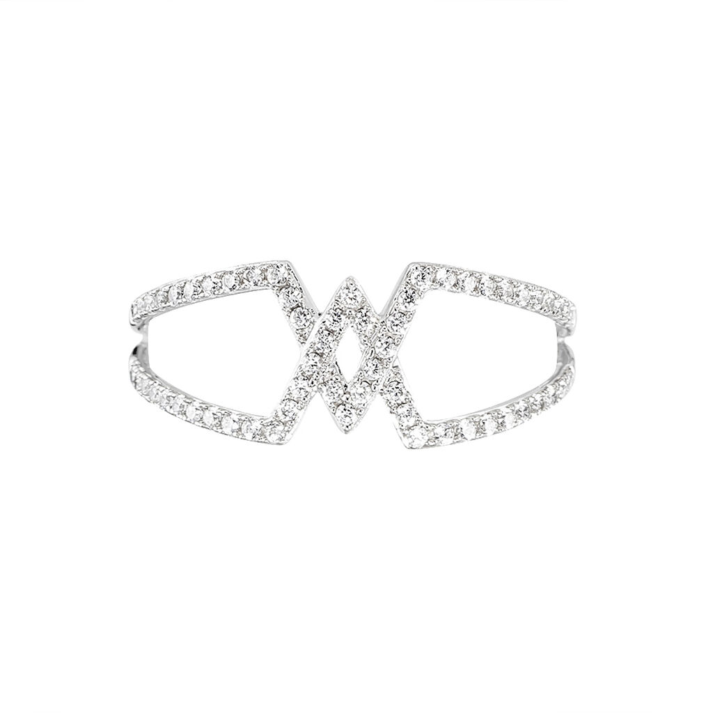 Bague Kristal Or Blanc Oxyde De Zirconium - Bagues avec pierre Femme | Histoire d’Or