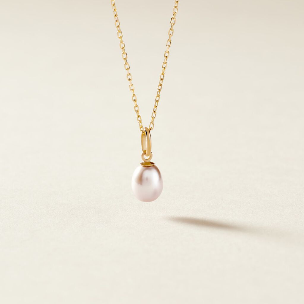 Pendentif Elbertina Or Jaune Perle De Culture - Pendentifs Femme | Histoire d’Or