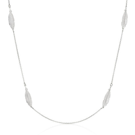 Collier Sautoir Euriell Argent Blanc - Sautoirs Femme | Histoire d’Or