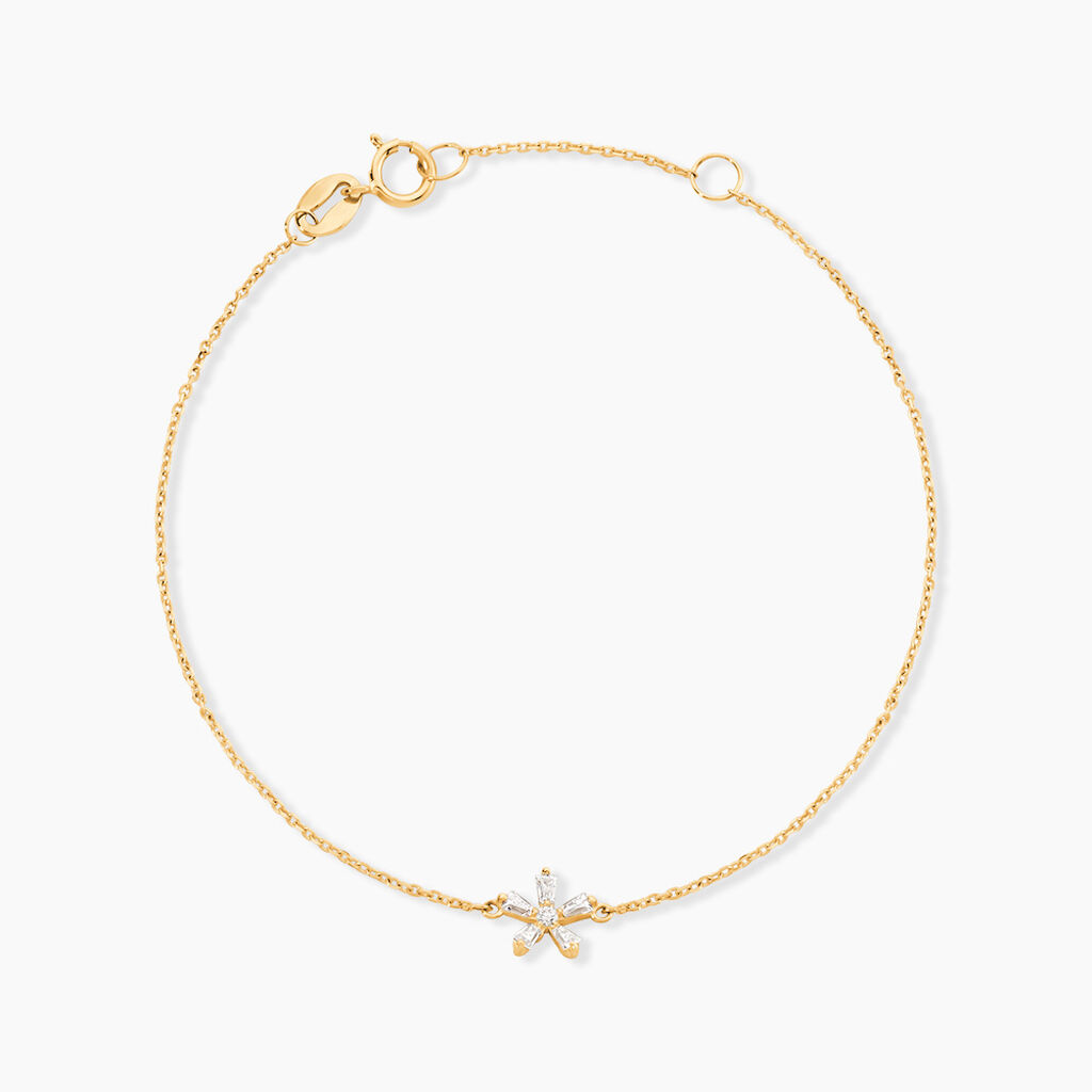 Bracelet Ilyna Or Jaune Oxyde De Zirconium - Bracelets Enfant | Histoire d&rsquo;Or