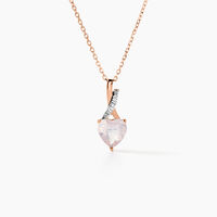 Collier Or Rose Clothilde Quartz