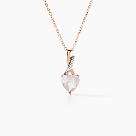 Collier Or Rose Clothilde Quartz - Colliers Femme | Histoire d’Or