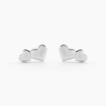 Boucles D'oreilles Puces Te Amo Argent Blanc - Boucles d'oreilles fantaisie Femme | Histoire d&rsquo;Or