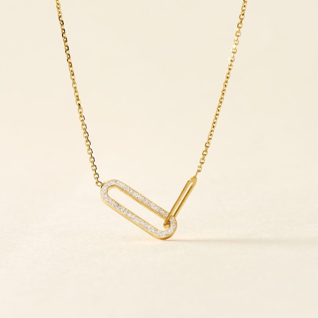 Collier Link Or Jaune - Colliers Femme | Histoire d&rsquo;Or
