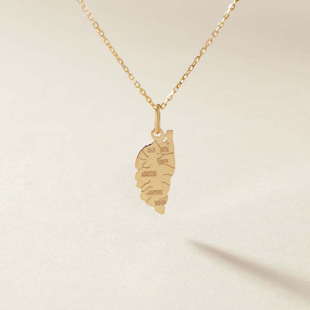 Pendentif Gaietana Corse Or Jaune - Pendentifs Famille | Histoire d&rsquo;Or