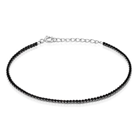 Bracelet Lou-anne Argent Blanc Oxyde De Zirconium Noir - Bracelets Femme | Histoire d&rsquo;Or
