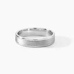 Alliance Aelyne Argent Blanc - Alliances duo Homme | Histoire d&rsquo;Or