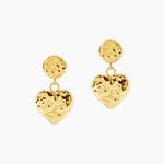 Boucles D'Oreilles Pendantes Mila Acier Jaune - Boucles d'oreilles fantaisie Femme | Histoire d&rsquo;Or