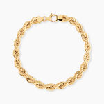 Bracelet Cordelia Maille Corde Or Jaune - Bracelets cha&icirc;ne Femme | Histoire d&rsquo;Or