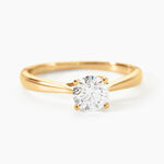Bague Solitaire Fiona Or Jaune Diamant Synthetique - Bagues solitaires Femme | Histoire d&rsquo;Or