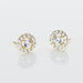 Boucles D'oreilles Puces Tahera Or Jaune Oxyde De Zirconium - Clous d'oreilles Femme | Histoire d’Or
