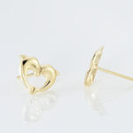 Boucles D'oreilles Puces Fulvie Double Dauphins Or Jaune - Clous d'oreilles Femme | Histoire d&rsquo;Or