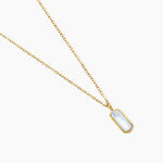 Collier Jazz Acier Jaune Nacre - Colliers fantaisie Femme | Histoire d&rsquo;Or