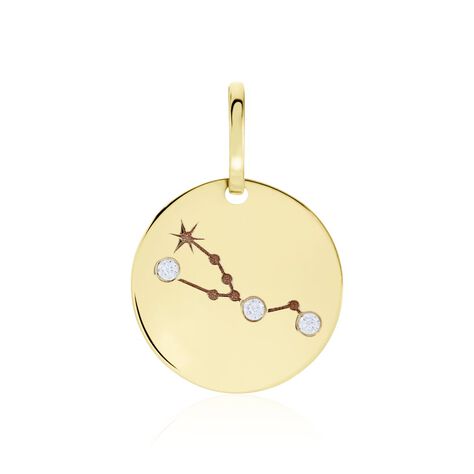 Pendentif Or Jaune Astraea Oxyde De Zirconium - Pendentifs Zodiaque Femme | Histoire d’Or