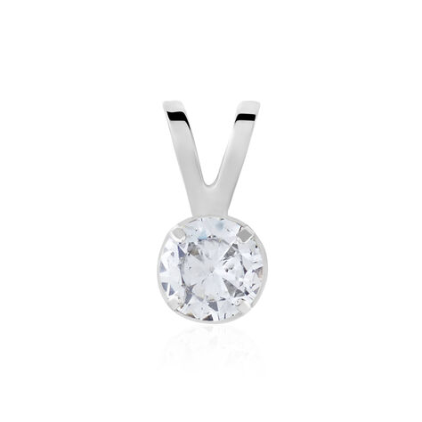 Pendentif Mabila Or Blanc Oxyde De Zirconium - Pendentifs Femme | Histoire d’Or