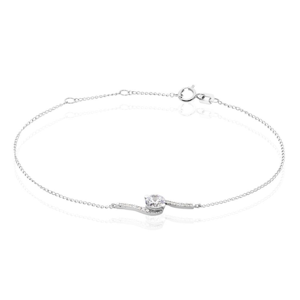 Bracelet Olly Or Blanc Oxyde De Zirconium - Bracelets Femme | Histoire d’Or
