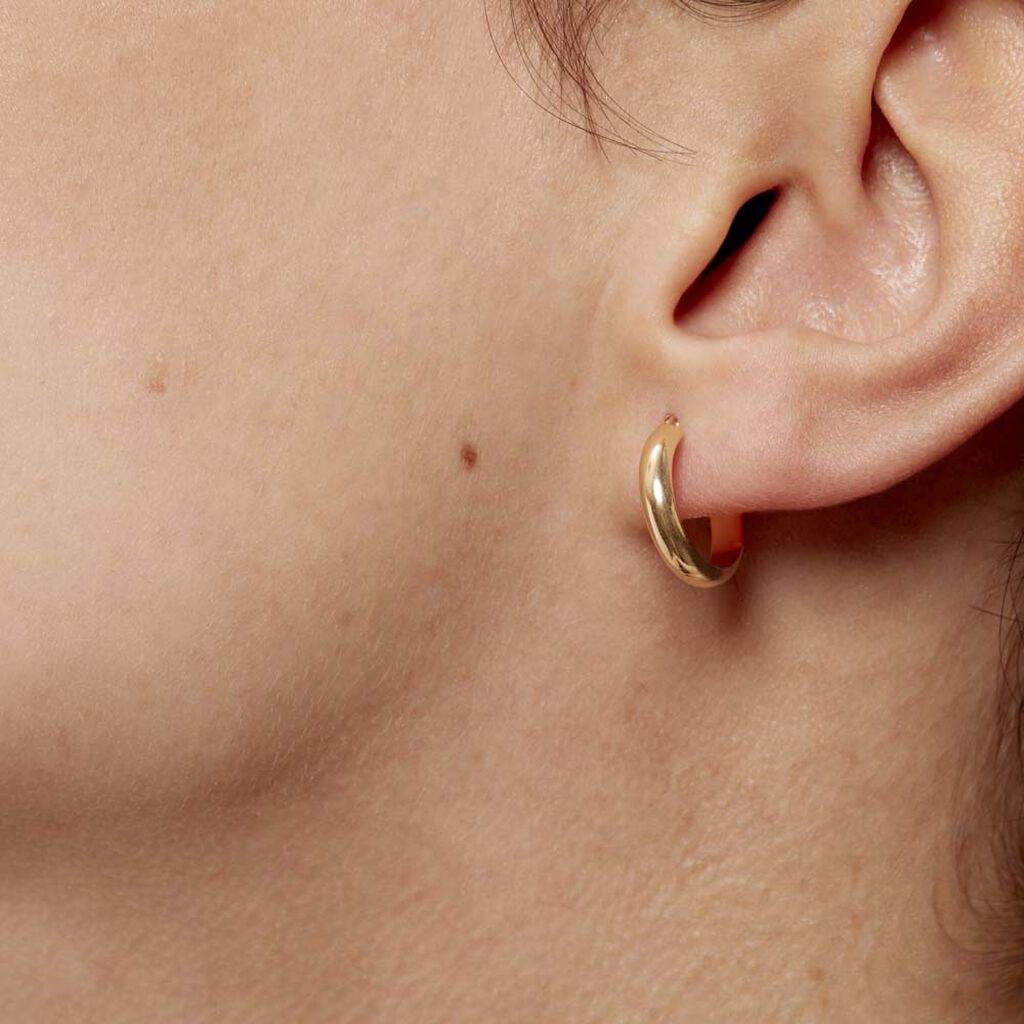 Créoles Shalana Or Jaune - Boucles d'oreilles créoles Femme | Histoire d’Or