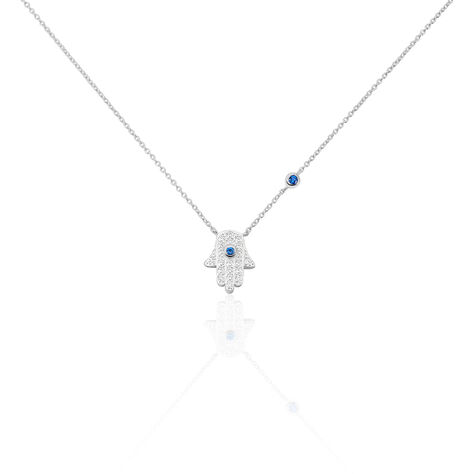 Collier Symbolique Argent Blanc Oxyde De Zirconium - Colliers fantaisie Femme | Histoire d’Or