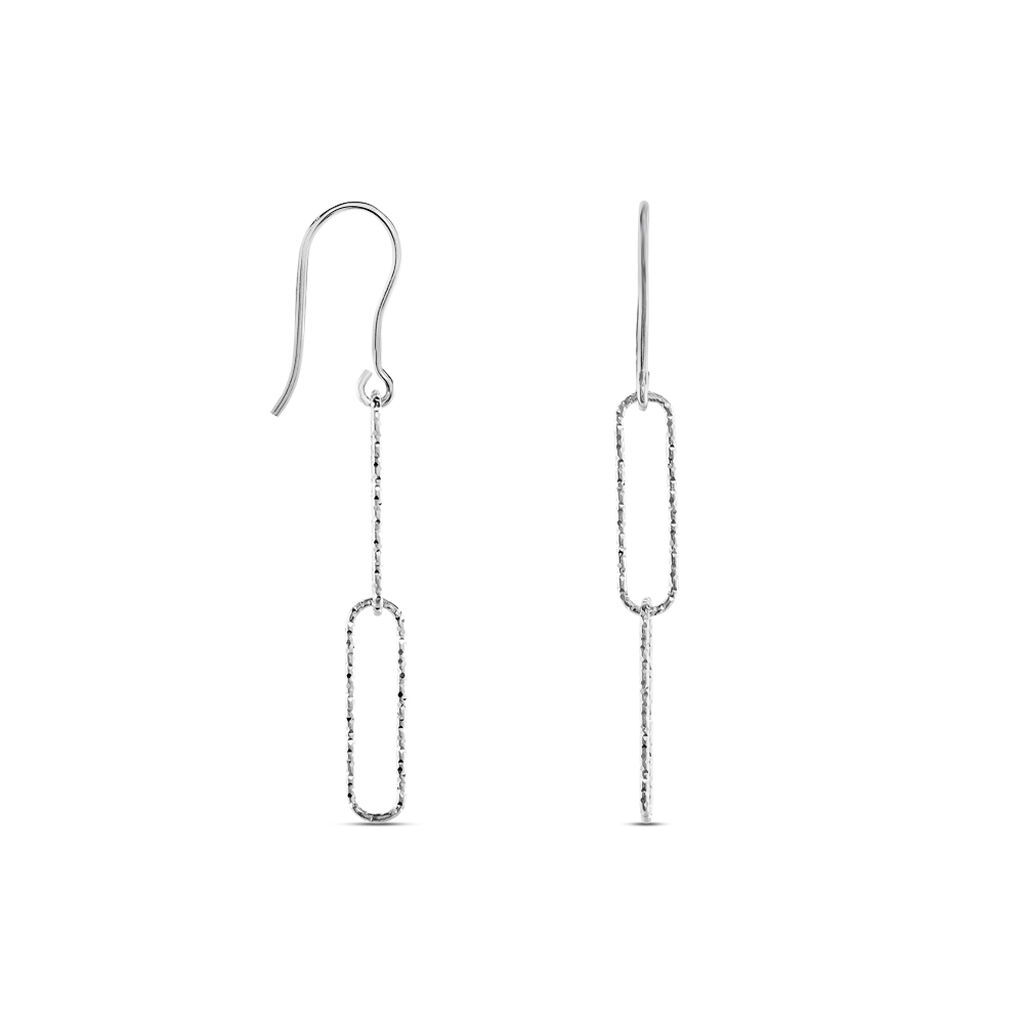 Boucles D'oreilles Pendantes Chiarina Argent Blanc - Boucles d'oreilles fantaisie Femme | Histoire d’Or