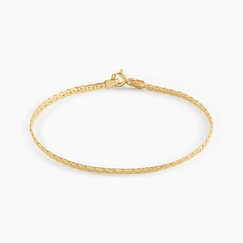 Bracelet Ivy Maille Haricot Or Jaune - Bracelets cha&icirc;ne Femme | Histoire d&rsquo;Or