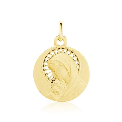 Pendentif Marie Or Jaune - Pendentifs Baptême Famille | Histoire d’Or