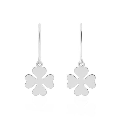 Boucles D'oreilles Pendantes Naomie Argent Blanc - Boucles d'oreilles fantaisie Femme | Histoire d’Or