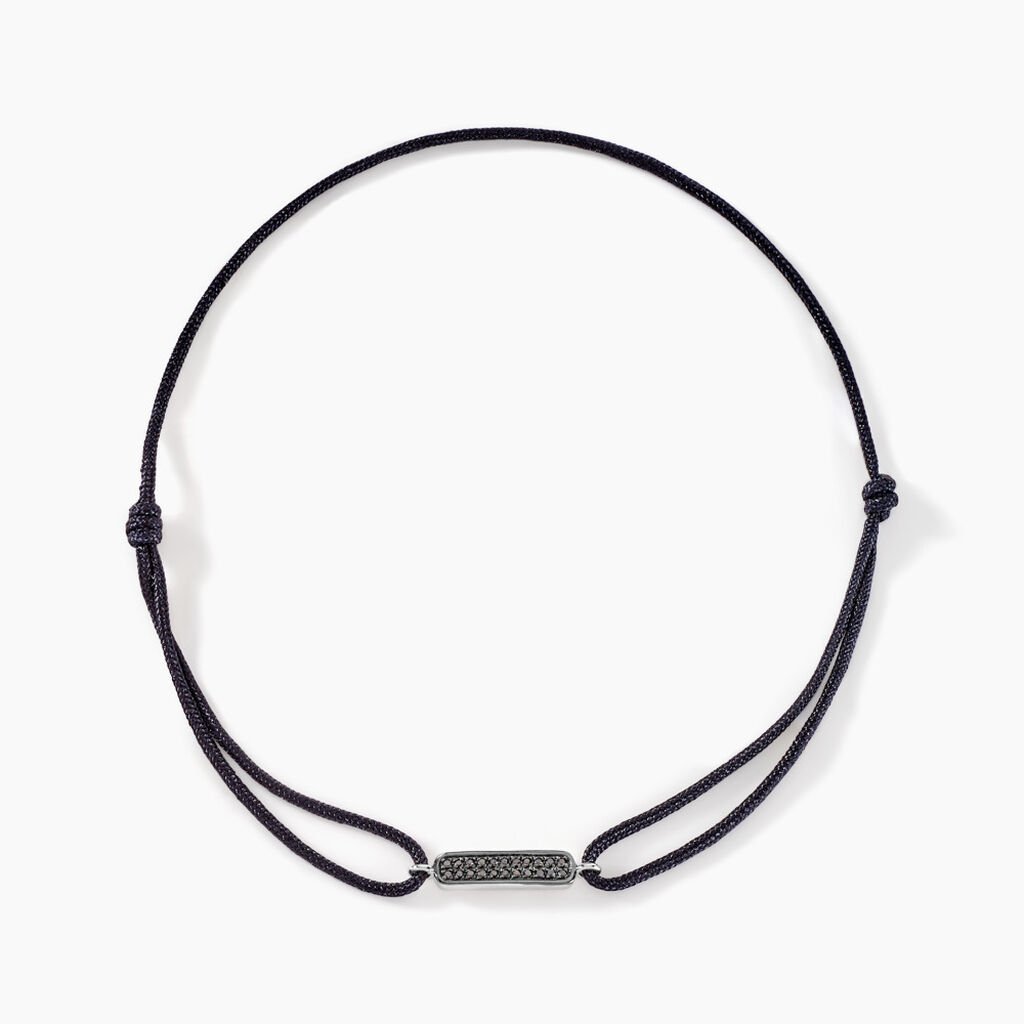 Bracelet Black Diamond Or Blanc Diamant Noirs - Bracelets cordon Homme | Histoire d&rsquo;Or