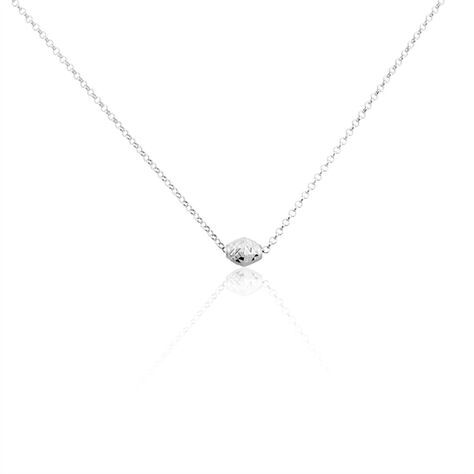 Collier Argent Blanc Jacquotte - Colliers fantaisie Femme | Histoire d&rsquo;Or