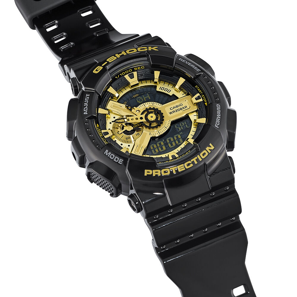 Montre g shock noir et or Clearance