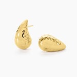 Boucles D'oreilles Pendantes Iliane Acier Dor&eacute; - Boucles d'oreilles fantaisie Femme | Histoire d&rsquo;Or