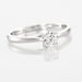 Bague Solitaire Fiona Or Blanc Diamant Synthetique - Bagues solitaires Femme | Histoire d’Or