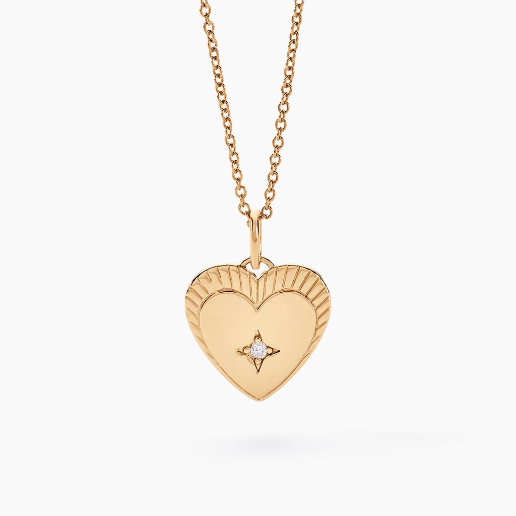 Collier Manea Plaque Or Jaune Oxyde De Zirconium - Colliers Femme | Histoire d’Or