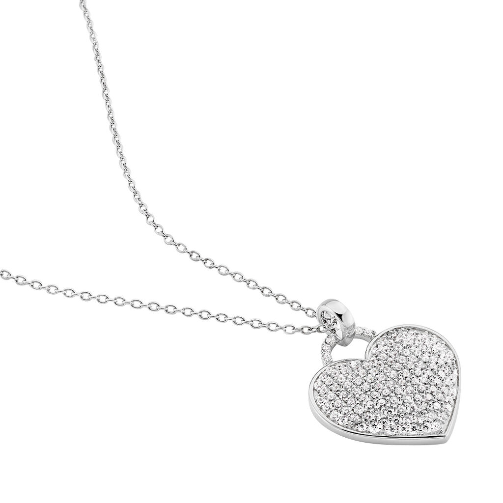 Collier Achilles Argent Blanc Oxyde De Zirconium - Colliers Femme | Histoire d&rsquo;Or