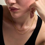 Collier Cordelia Argent Dor&eacute; A L'Or 750/1000 - Bijoux sans pierre Femme | Histoire d&rsquo;Or
