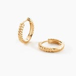 Cr&eacute;oles Twist Plaqu&eacute; Or Jaune - Cr&eacute;oles fantaisie Femme | Histoire d&rsquo;Or