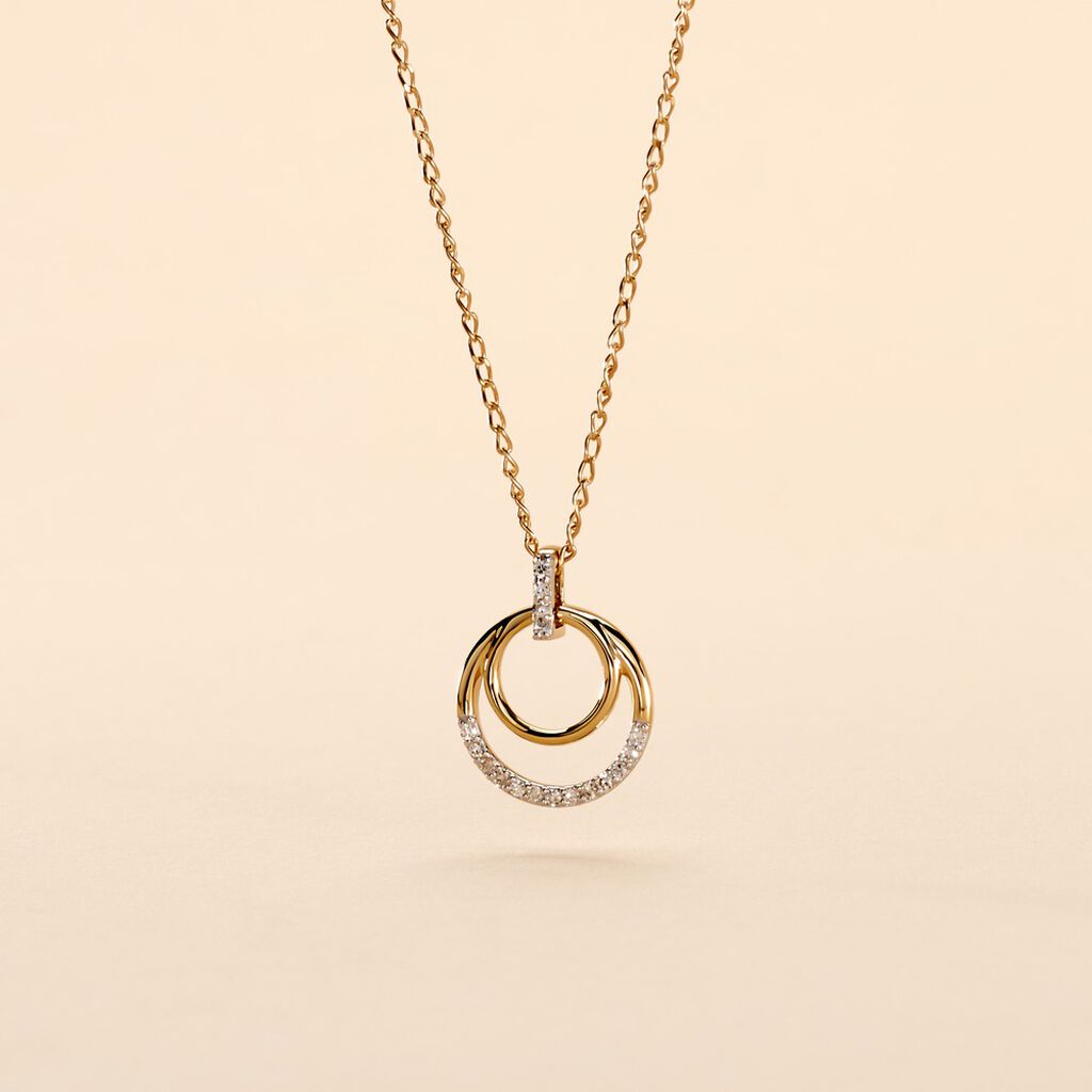 Collier Atlanta Or Jaune Diamant - Colliers Femme | Histoire d’Or