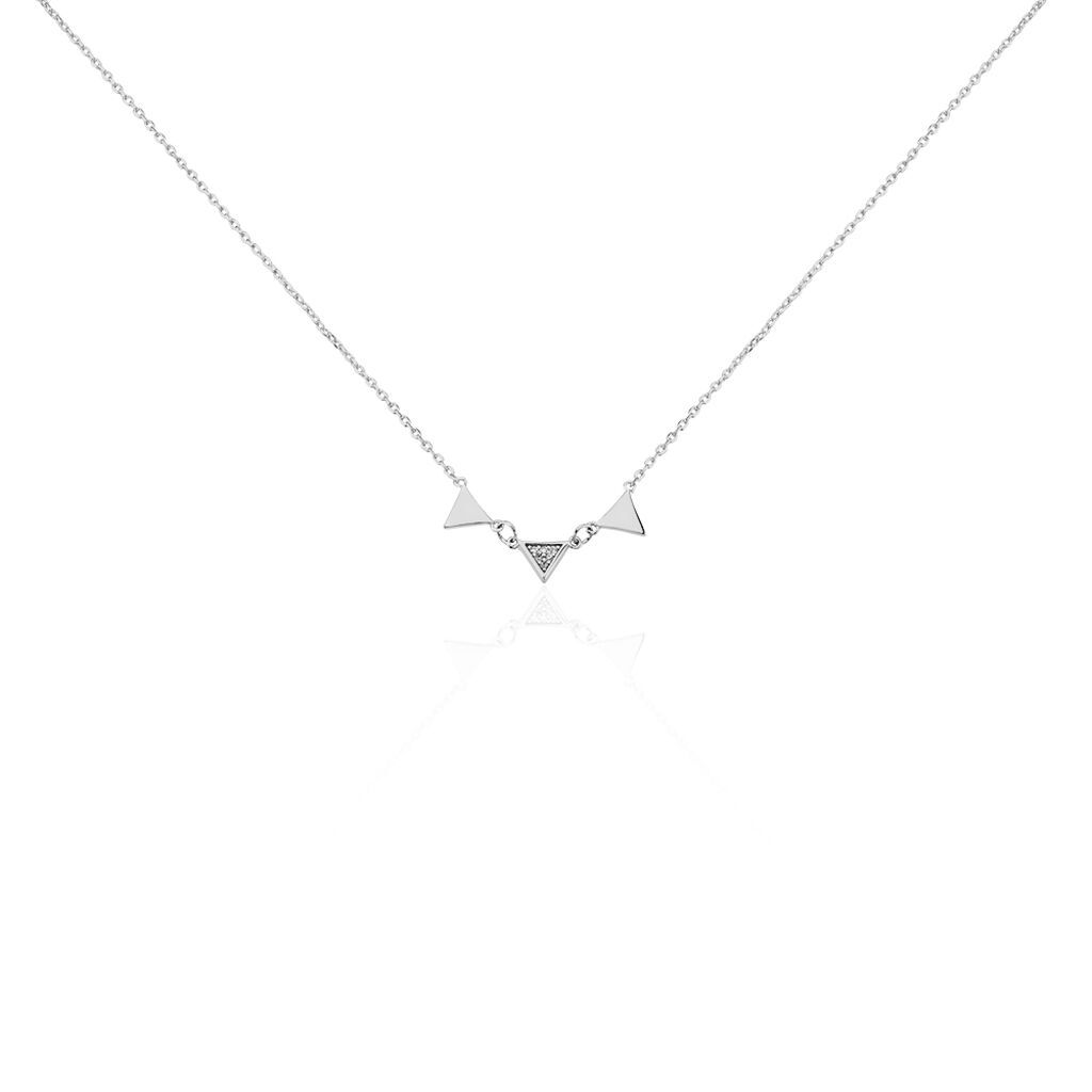 Collier Bartoumieu Argent Blanc Oxyde De Zirconium - Colliers fantaisie Femme | Histoire d&rsquo;Or