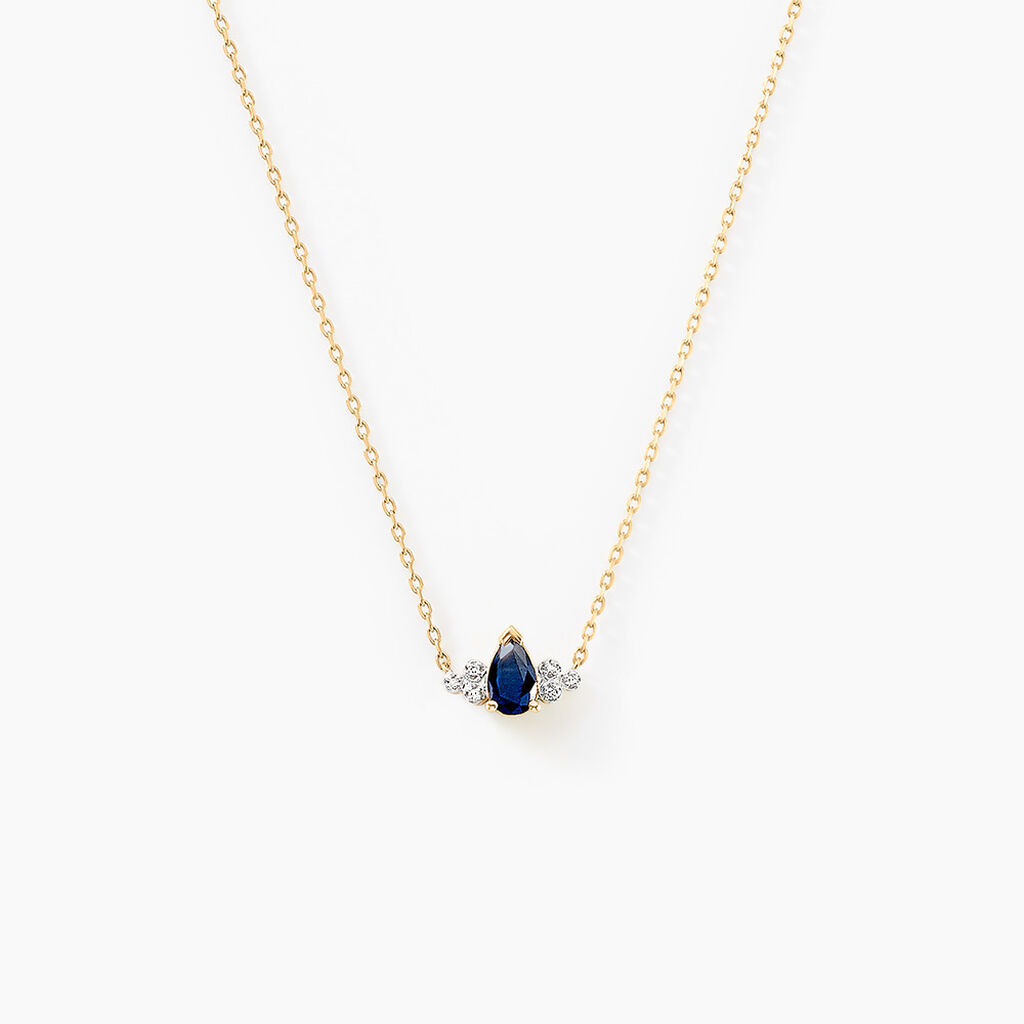 Collier Moss Or Jaune Saphir Diamant - Colliers Femme | Histoire d’Or