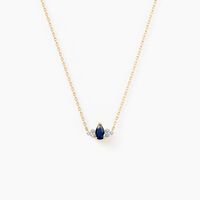 Collier Moss Or Jaune Saphir Diamant
