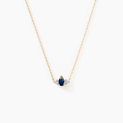 Collier Moss Or Jaune Saphir Diamant - Colliers Femme | Histoire d’Or