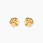 Boucles D'Oreilles Puces Ombeline Argent Dor&eacute; A L'Or 750/1000 - Clous d'oreilles Femme | Histoire d&rsquo;Or