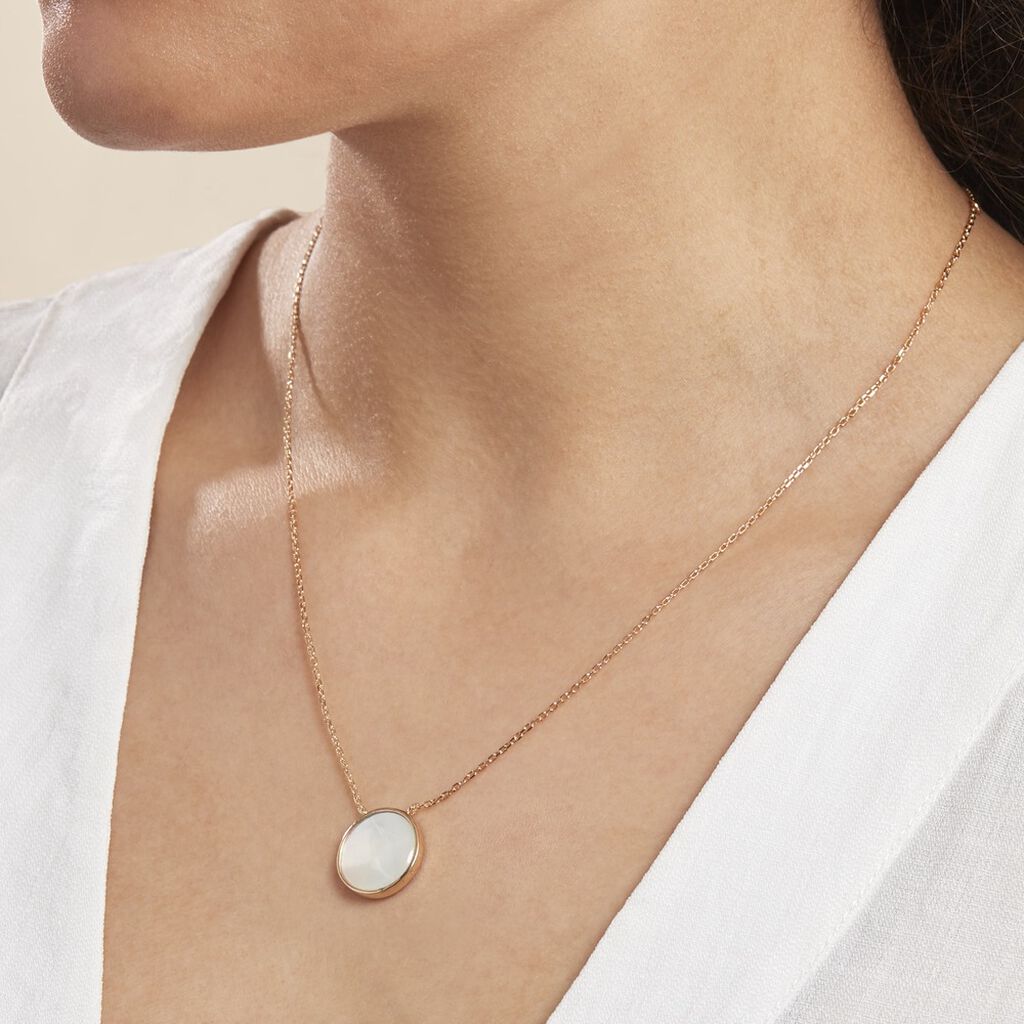 Collier Alta Plaqué Or Jaune Nacre - Colliers Femme | Histoire d’Or