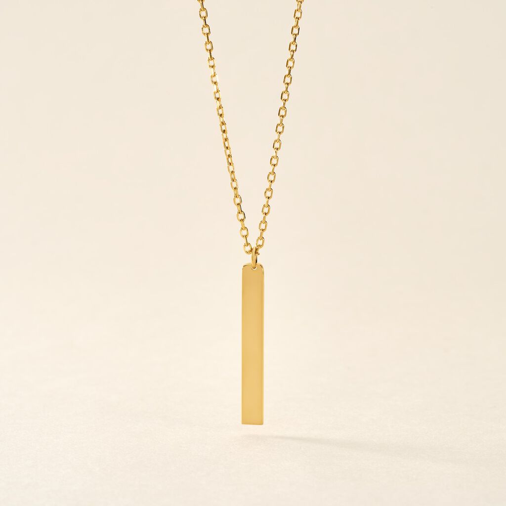 Collier Plaqué Or Jaune Bobby - Colliers fantaisie Homme | Histoire d’Or